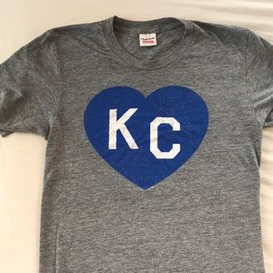 Blue KC heart shirt